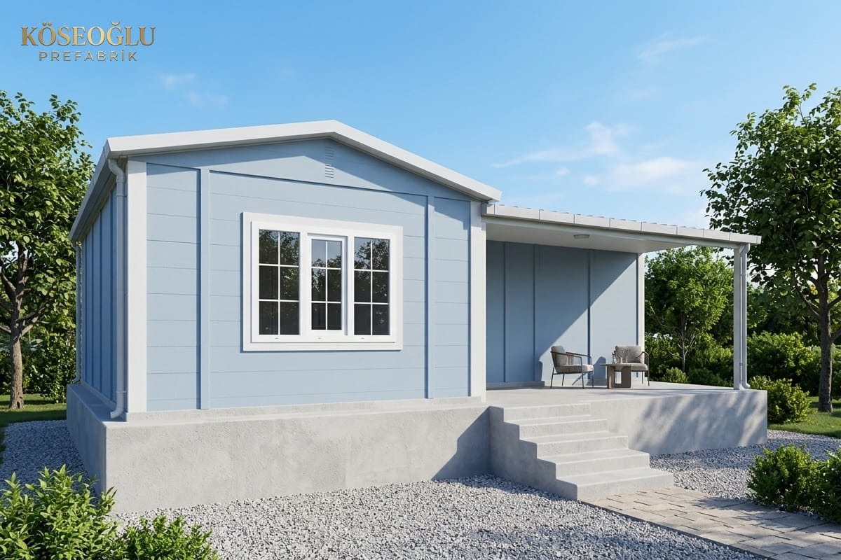 Muratlı-Balabanlı-3 80m²  Prefabrik Ev